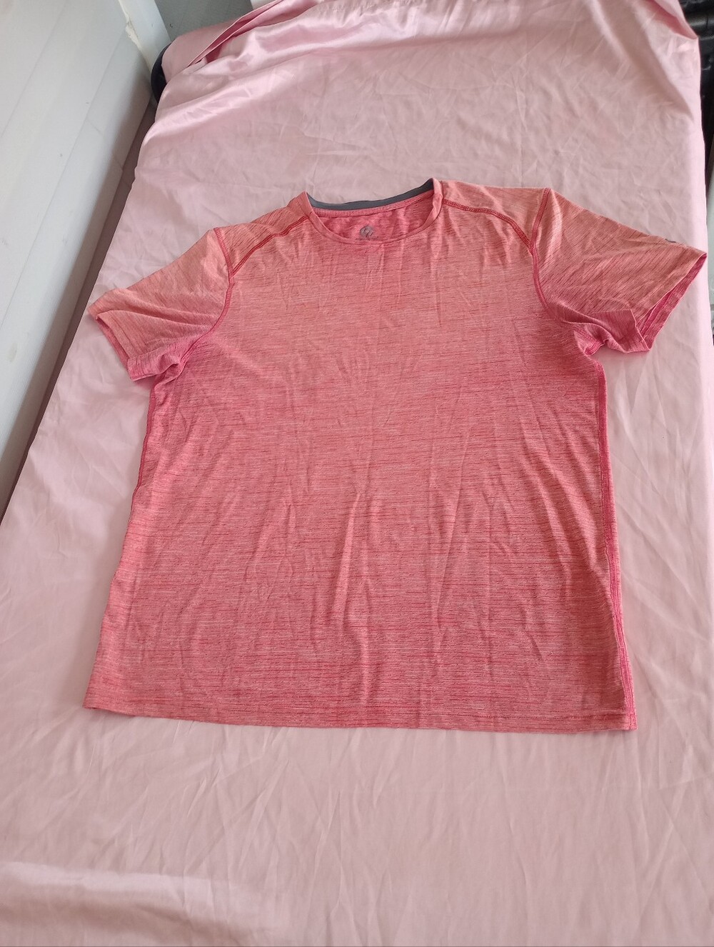 Champion Men's Shirt Sz. Medium 100% Polyester Short Sleeve Athletic Fit Shirt